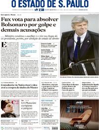 Capa do jornal Estadão 11/09/2025