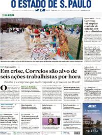 Capa do jornal Estadão 11/11/2025