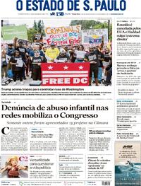 Capa do jornal Estadão 12/08/2025