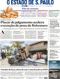 Capa do jornal Estadão 13/09/2025