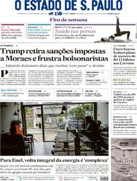 Capa do jornal Estadão 13/12/2025