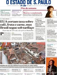 Capa do jornal Estadão 15/11/2025