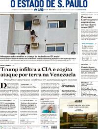 Capa do jornal Estadão 16/10/2025