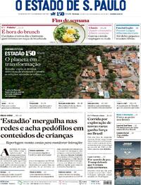 Capa do jornal Estadão 17/08/2025