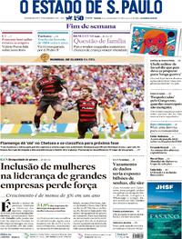 Capa do jornal Estadão 21/06/2025