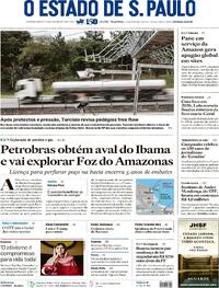 Capa do jornal Estadão 21/10/2025