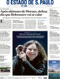 Capa do jornal Estadão 23/07/2025