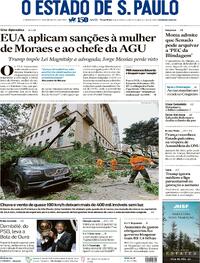 Capa do jornal Estadão 23/09/2025