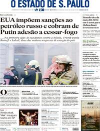 Capa do jornal Estadão 23/10/2025