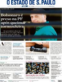 Capa do jornal Estadão 23/11/2025