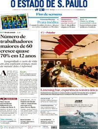 Capa do jornal Estadão 24/08/2025