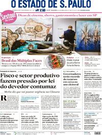 Capa do jornal Estadão 24/10/2025