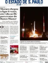 Capa do jornal Estadão 24/12/2025