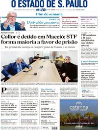 Capa do jornal Estadão 26/04/2025