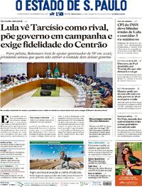Capa do jornal Estadão 27/08/2025