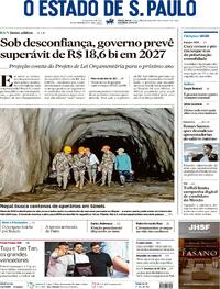 Capa Jornal Estadão