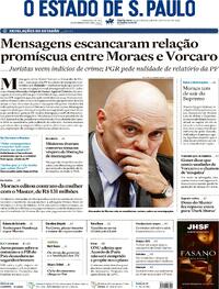 Capa Estadão 02/09/2026