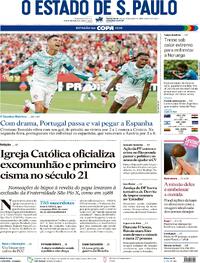 Capa Estadão 03/07/2026