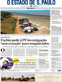 Capa do jornal Estadão 03/10/2026