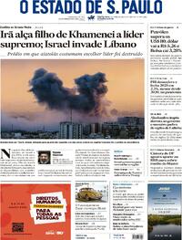 Capa do jornal Estadão 04/03/2026