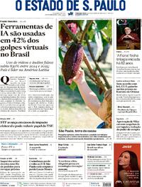 Capa do jornal Estadão 04/05/2026