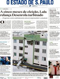 Capa do jornal Estadão 05/05/2026