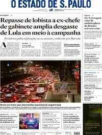 Capa Jornal Estadão