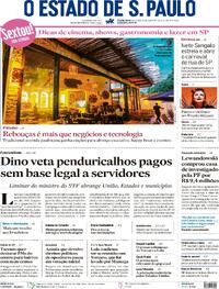 Capa do jornal Estadão 06/02/2026