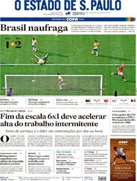 Capa Estadão 06/07/2026