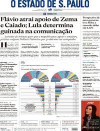 Capa do jornal Estadão 06/10/2026