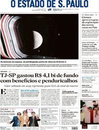 Capa do jornal Estadão 07/05/2026