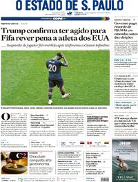 Capa Estadão 07/07/2026