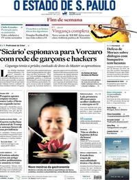 Capa do jornal Estadão 08/03/2026