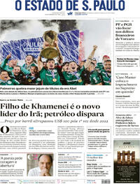 Capa do jornal Estadão 09/03/2026