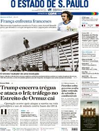 Capa Estadão 09/07/2026