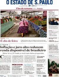 Capa do jornal Estadão 09/08/2026