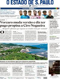 Capa Estadão 10/06/2026
