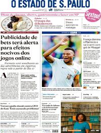 Capa Jornal Estadão