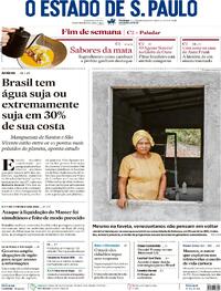Capa do jornal Estadão 11/01/2026