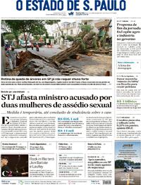 Capa do jornal Estadão 11/02/2026