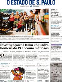 Capa do jornal Estadão 11/05/2026