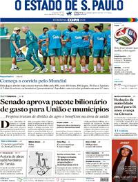 Capa Jornal Estadão