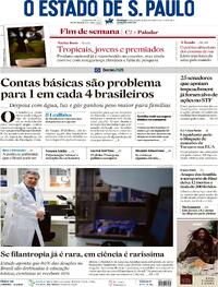 Capa do jornal Estadão 11/10/2026