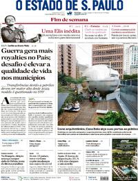 Capa do jornal Estadão 12/04/2026