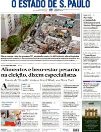 Capa do jornal Estadão 12/05/2026