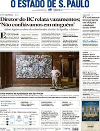 Capa do jornal Estadão 12/08/2026