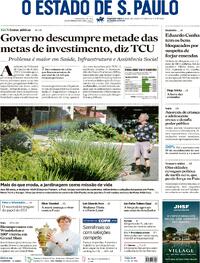 Capa Estadão 13/07/2026