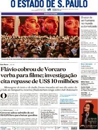 Capa do jornal Estadão 14/05/2026