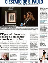 Capa do jornal Estadão 16/04/2026