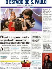 Capa Estadão 16/05/2026